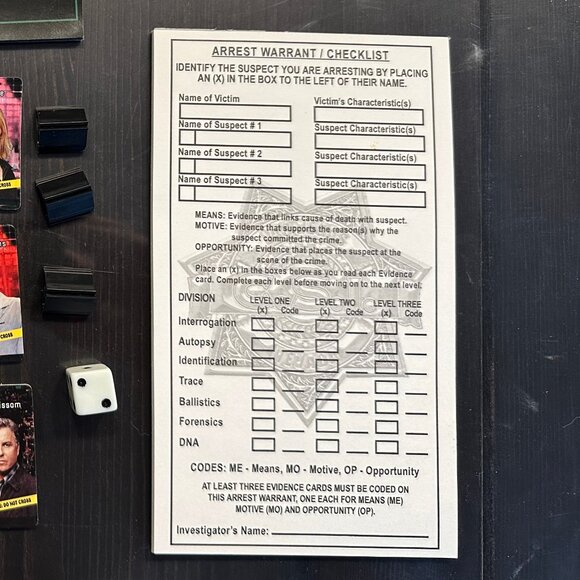 CSI: Crime Scene Investigation – The Board Game | 8 Crime Stories - Picture 8 of 8